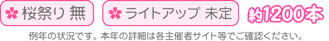 桜祭り無・ライトアップ有