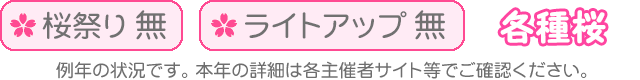 桜祭り無・ライトアップ無