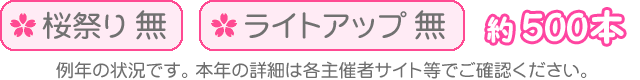 桜祭り無・ライトアップ無