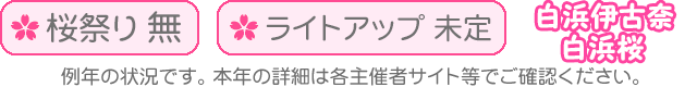桜祭り無・ライトアップ無